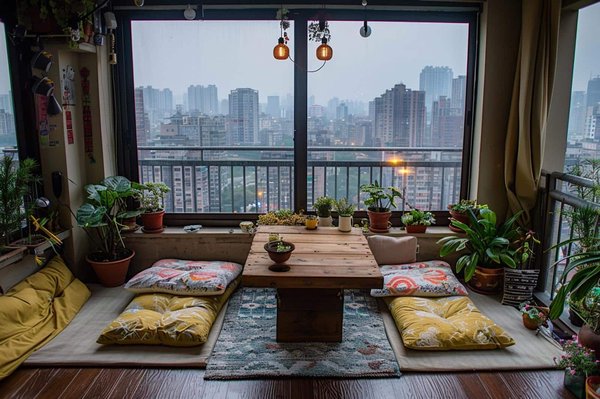 Come arredare un angolo pranzo accogliente su un piccolo balcone urbano?